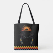 Reversible Native American Kokopelli Tote Bag (Achterkant)