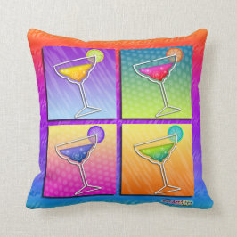 REVERSIBLE Pop Art Margaritas American MoJo Pillow Kussen