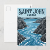 Reversing Falls Rapids Canada Briefkaart (Voorkant / Achterkant)