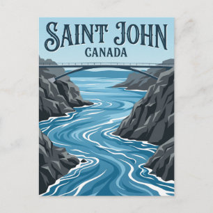 Reversing Falls Rapids Canada Briefkaart