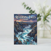 Reversing Falls Rapids Canada Briefkaart (Staand voorkant)