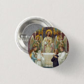reverspeldje: Halt in Awe Ronde Button 3,2 Cm (Voorkant /achterkant)