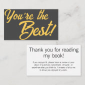 Review Dank u Kaarten - Toolkit van de Auteurs Afsprakenkaartje (Voorkant / Achterkant)