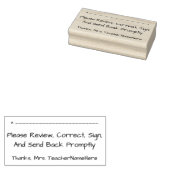 Review document + naam Rubber stempel (Gestempeld)