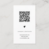 Review Eenvoudig zwart-wit, bedankt Visitekaartje (Achterkant)