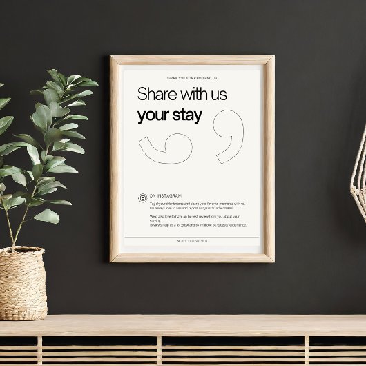 Review en promotie hostel bed & ontbijt info poster