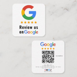 Review Google Review QR Code Google Ratings Vierkante Visitekaartje