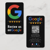 Review Google Review QR Code Google Ratings Visitekaartje (Voorkant / Achterkant)