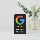 Review Google Review QR Code Google Ratings Visitekaartje (Staand voorkant)