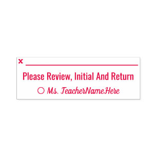 "Review, Initiaal en retournering" + aangepaste na Zelfinktende Stempel