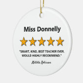 Review kerst lerarenwaardering keramisch ornament (Links)