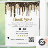 *~* REVIEW QR AP8 GLAM DRIPS. HARTELIJK BEDANKT RAAMSTICKER (Huis)