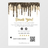 *~* REVIEW QR AP8 GLAM DRIPS. HARTELIJK BEDANKT RAAMSTICKER (Vel)