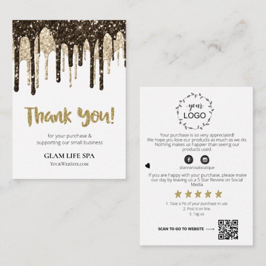 *~* REVIEW QR LOGO AP8 GLAM DRUPPELS. HARTELIJK BE INFORMATIEKAARTJE (Voorkant / Achterkant)