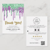 *~* REVIEW QR LOGO AP8 LUXE DRIPS. HARTELIJK BEDAN INFORMATIEKAARTJE (Voorkant / Achterkant)