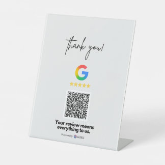 Review Us Pedestal Reclamebord Met Voetstuk