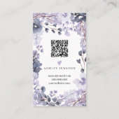 Review van de lavendel waterverf dank u visitekaartje (Achterkant)