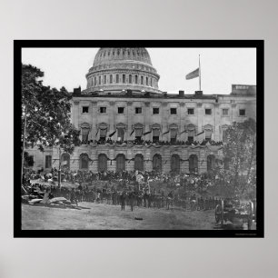 Review van het grote leger door het Amerikaanse ho Poster