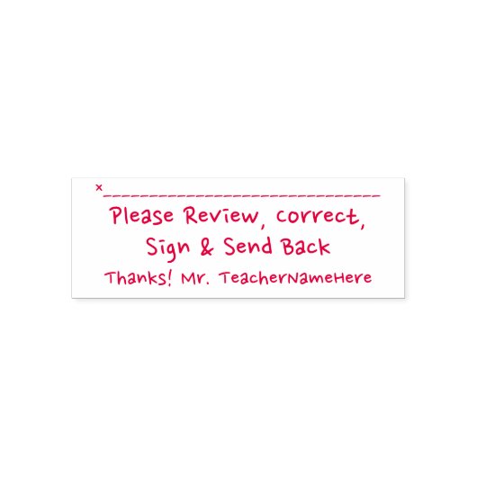 Review Verzoek en naam Rubber Stamp Zelfinktende Stempel (Design)