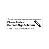 Review Verzoek en naam Rubber Stempel (Afrduk)