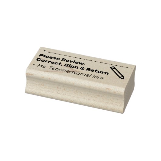 Review Verzoek en naam Rubber Stempel (Stempel)