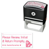 Review Verzoek + Naam Rubber Stempel (In situ)