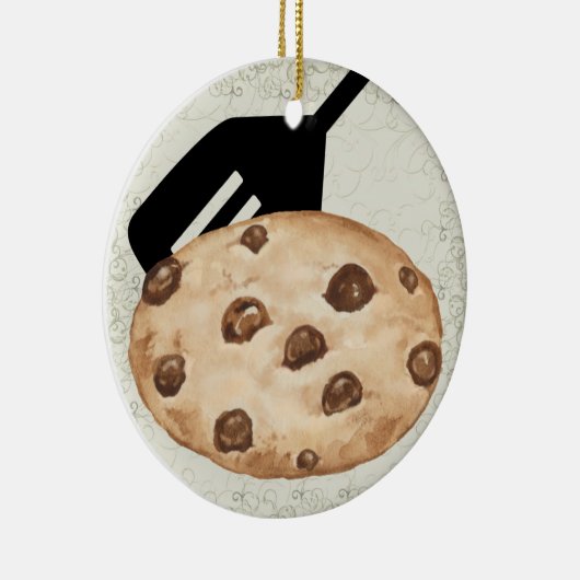 Revised Chocolate Chip Cookie - SRF Keramisch Ornament (Rechts)