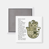 Revisit Square Khamsa Hand Magnet 2 Renter (Voorkant / Achterkant)