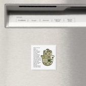 Revisit Square Khamsa Hand Magnet 2 Renter (Insitu (Vaatwasser))