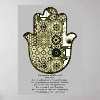 Revisited Khamsa Hand Poster Design 2 Owner