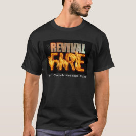 Revival fire kerk outreach typografie evangelisati t-shirt