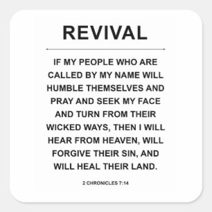 Revival Vierkante Sticker