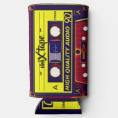 Revive Retro Vibes: Pop Art Mix Tape Seltzer Blikjeskoeler (Achterkant)