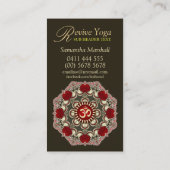 Revive Yoga Love Om New age Visitekaartjes (Achterkant)