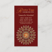 Revive Yoga Om New age Visitekaartjes (Achterkant)