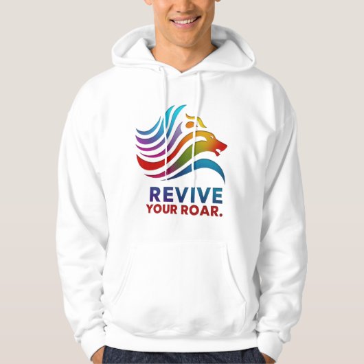 Revive Your Roar - Motivatie Lion T-shirt (Voorkant)
