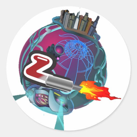 Revnjenz Planet Sticker (Voorkant)