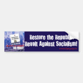 Revolt Against Socialism Bumpersticker (Voorkant)