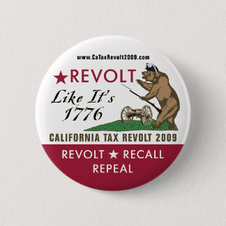Revolt alsof het 1776 Button is