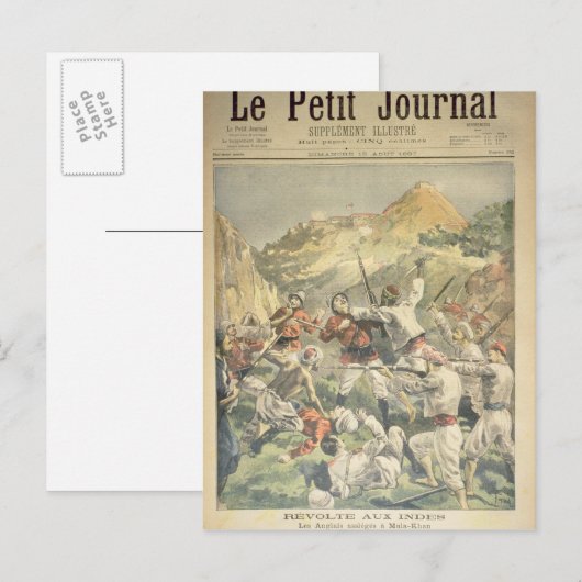 Revolt in India Briefkaart (Voorkant / Achterkant)
