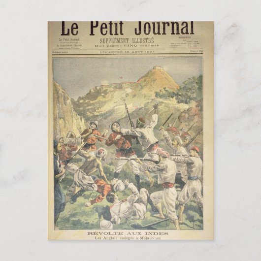 Revolt in India Briefkaart (Voorkant)