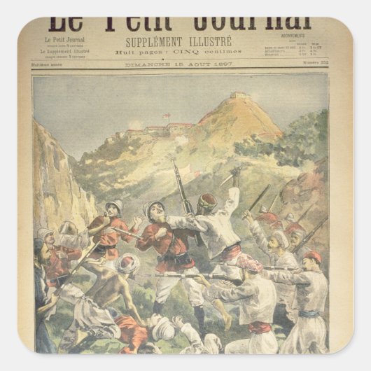 Revolt in India Vierkante Sticker (Voorkant)