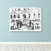 Revolt in Wenen Canvas Afdruk (Insitu (Houten vloer))