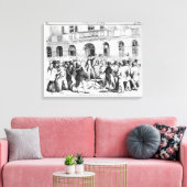 Revolt in Wenen Canvas Afdruk (Insitu (Woonkamer))