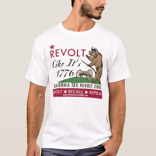 Revolt like 1776 - Recall Benedict Arnold T-Shirt (Voorkant)