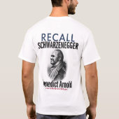 Revolt like 1776 - Recall Benedict Arnold T-Shirt (Achterkant)