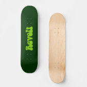 Revolt - Martian Green over Dk Green Persoonlijk Skateboard (Voorkant)
