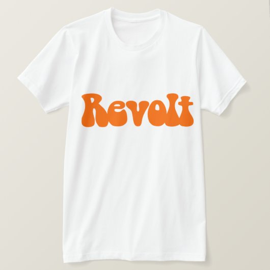 Revolt - Oranje T-shirt (Design voorkant)