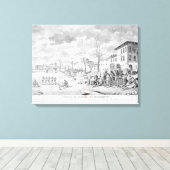 Revolt van de zijdewerkers van Lyon Canvas Afdruk (Insitu (Houten vloer))