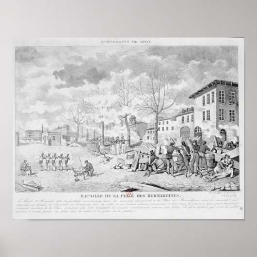Revolt van de zijdewerkers van Lyon Poster (Voorkant)